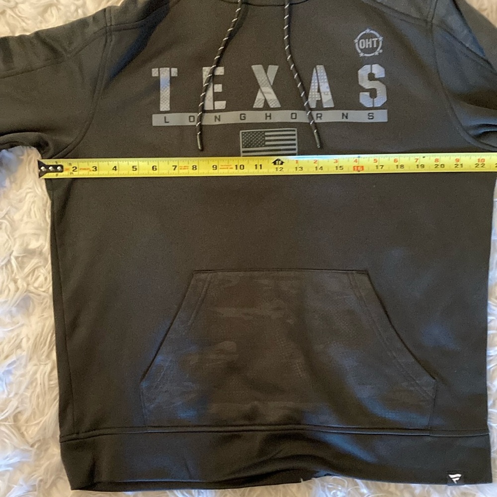 Texas Longhorns Men’s Olive/Camo Hoodie. Part of the OHT Initiative. Like New. - Picture 4 of 12